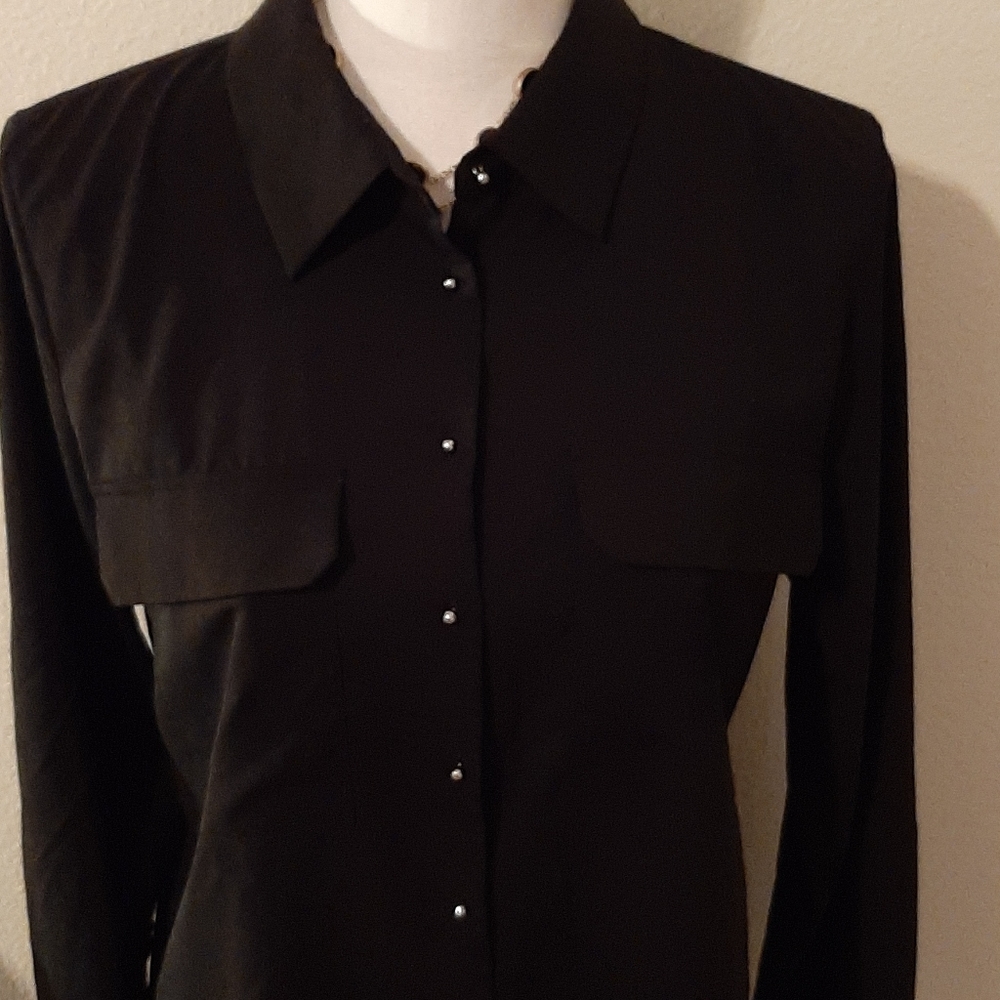 Calvin Klein button down blouse